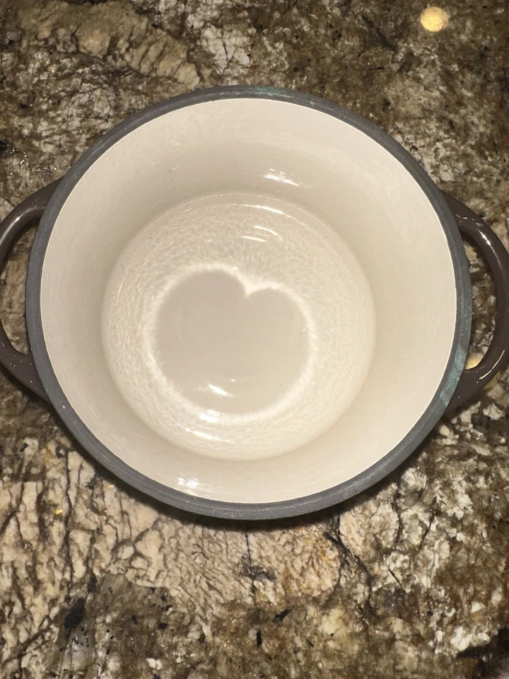 Panela de esmalte de ferro fundido vermicular 14cm marrom descontinuada sem água nova sem caixa - Imagem 4 de 4