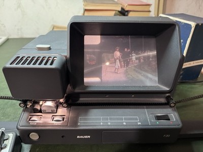 Filmbetrachter Bauer F 20, schwarz, funktionsfähig! Mit Bedienungsanleitung