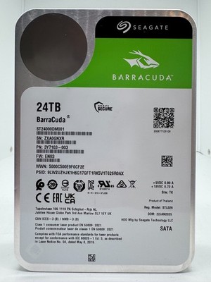 Seagate BarraCuda ST24000DM001 Festplatte HDD - 24TB 3,5'' SATA3 CMR 24 TB