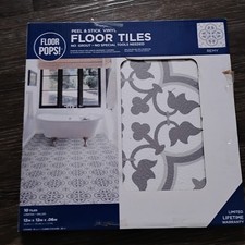 Floor Pops Peel and Stick Tiles Self Adhesive Peel and Stick 4 boxes of 10