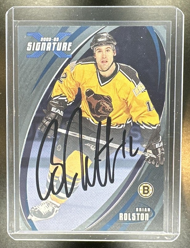 2002-03 In The Game Signature Series Brian Rolston Autograph