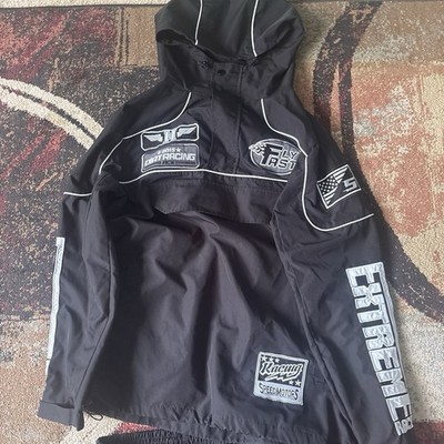 Rebel Minds Racing Suit Nylon Anorak / Black Size Medium Used Once