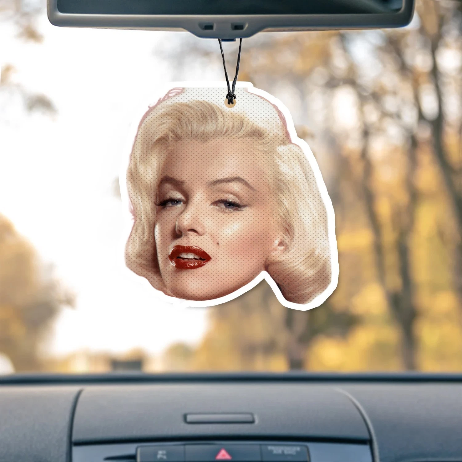 Marilyn Monroe Unscented Hanging Car Air Freshener Freshie