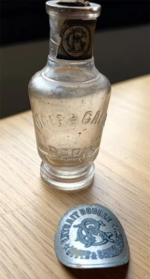 Antique Roger & Gallet Paris Heliotrope Perfume Bottle Extrait Double c1900 - Photo 1/4