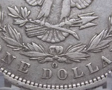 1891 "O" Morgan SILVER Dollar VAM **CLASHED E** Reverse $1 #EC2 ECC&C, Inc.