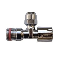 Eckventil 3/8 Zoll Selbstdichtend Verchromt Mit 10 Mm Quetschverschraubung