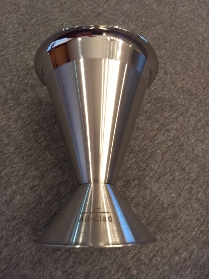 Vaso de medición de doble cara de acero inoxidable Jigger All-clad nuevo sin etiquetas Foto 2 de 4
