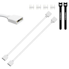 ARGB Extension Cable 5V 3Pin Addressable RGB 1 to 1 Female to Female Splitter...