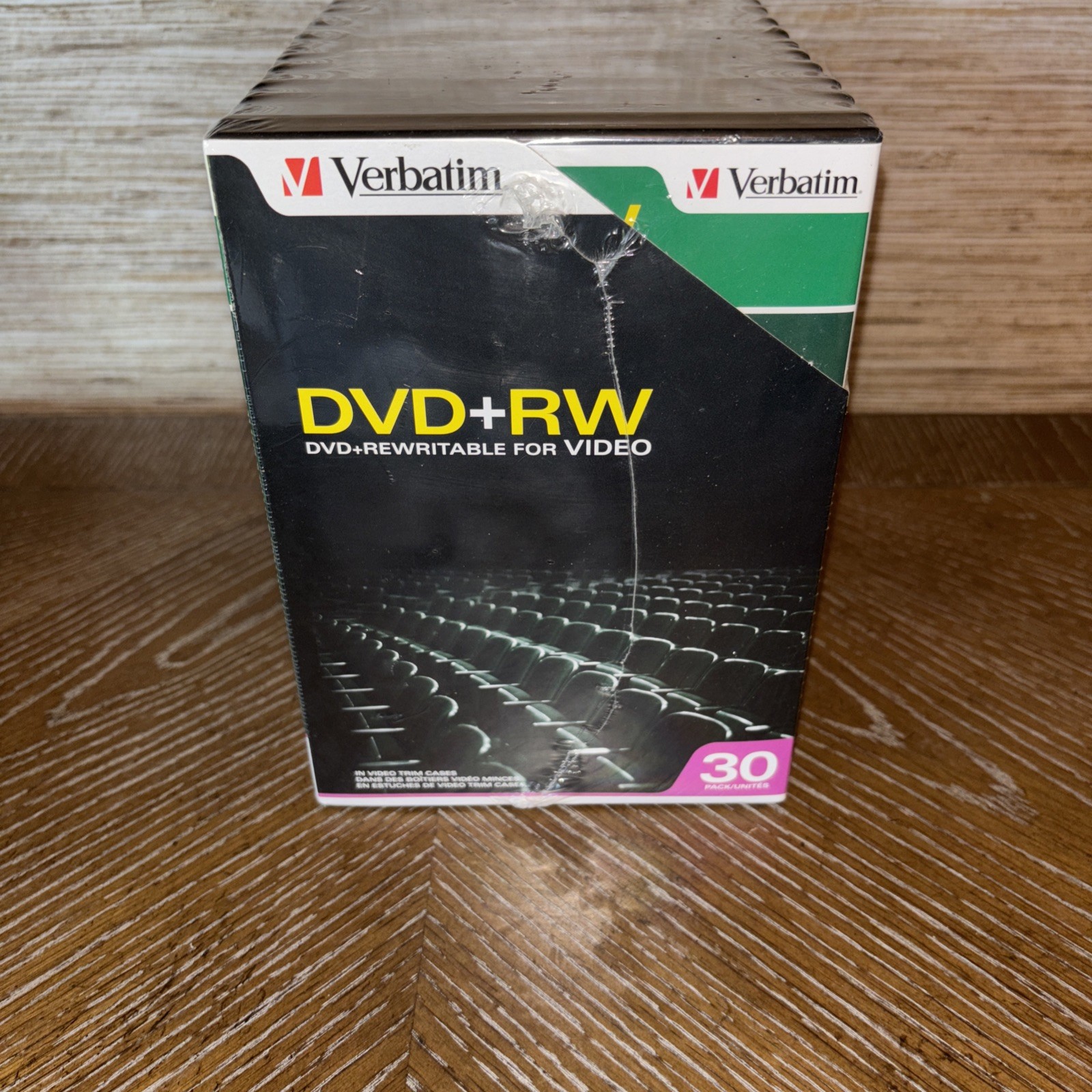 Verbatim DVD-RW Blank Discs 4.7GB 4X Recordable - 30pk BLUE/GRAY 