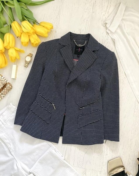 Women Jasper Conran Blazer Navy Viscose 36 / S /