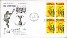 🍁Canada   #483 Block     "LACROSSE PLAYERS"     Fine Used  1968 First Day Cover