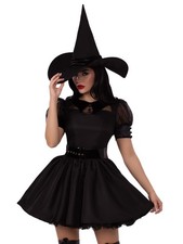 Leg Avenue Womens Classic Bewitching Witch Costume, MEDIUM, Medium, Black