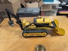 Vintage 1960s Tonka Trencher Backhoe Loader Yellow Pressed Steel Made in USA