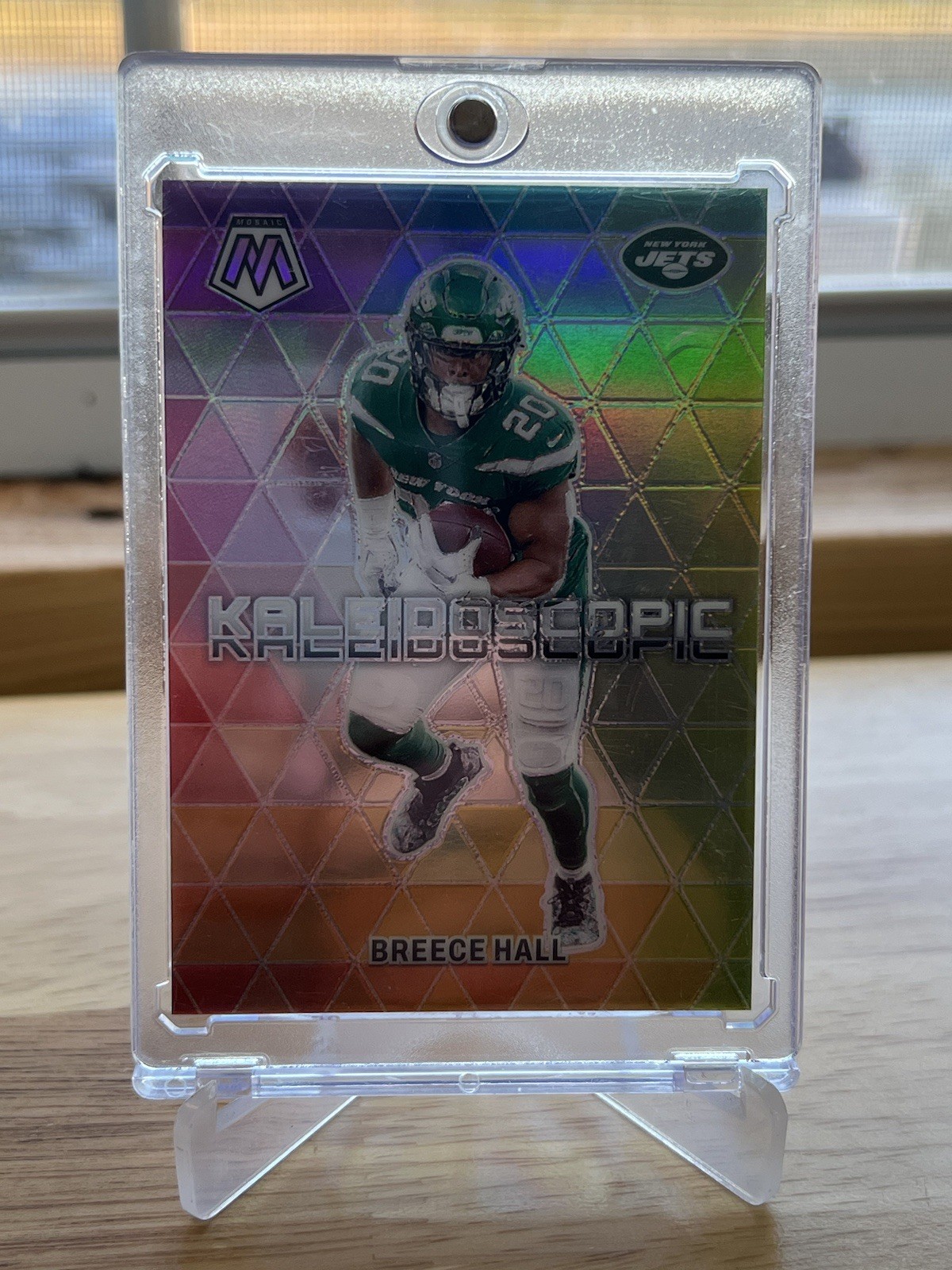 2024 Panini Mosaic BREECE HALL Kaleidoscopic SSP Case Hit New York Jets