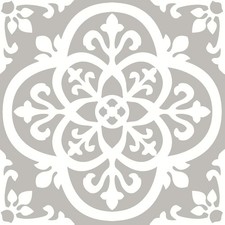 Grey  White Medina Peel and Stick Tiles: Easy Installation for Stylish Rooms