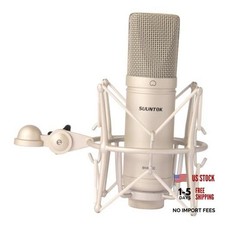 Condenser Microphone XLR, Large Diaphgram Professional Recording Silver