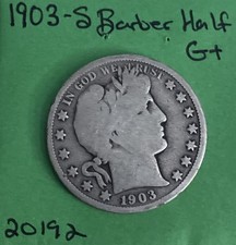 1903 S Barber / Liberty Head Half Dollar 50c  Good