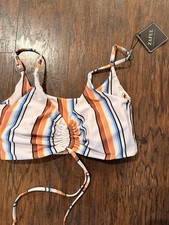 NEW MEDIUM Women Multicolor Lined Underwire Bikini Top