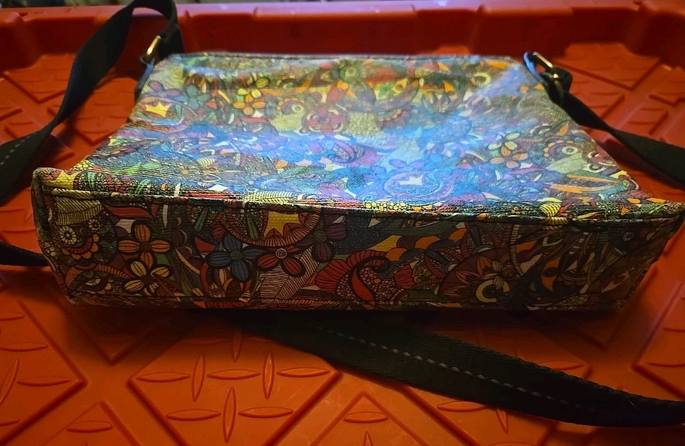 Sakroots Teal Enchanted Forest Basic Crossbody Ba… - image 5