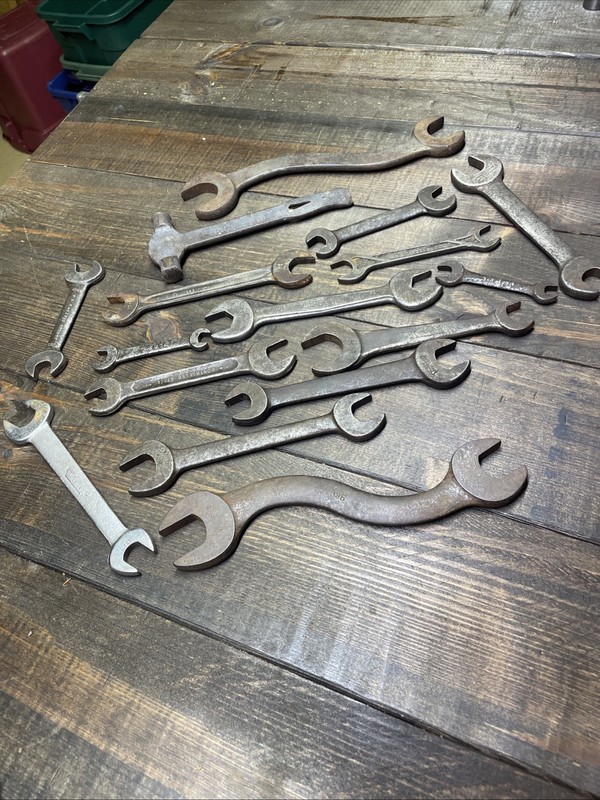 Lot of Vintage Wrenches Auto Tools Made in USA