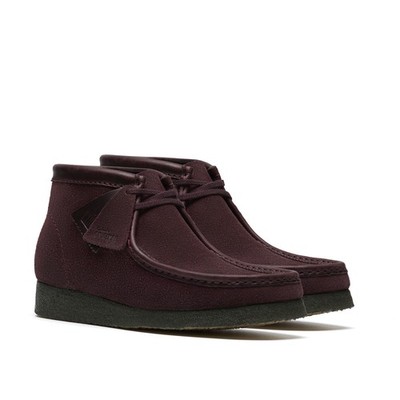Clarks Wallabee Boot 26182751 Mens Red Suede Lace Up Chukkas Boots