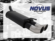 NOVUS Sportauspuff Gruppe N ESD 2x 76 mm Renn-Look für Opel Corsa B