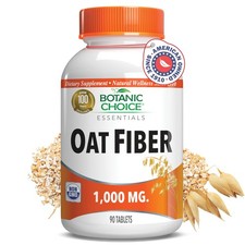 Oat Fiber Dietary Supplement Tablets for Digestive Health 1000mg 90 Count