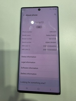 Samsung Galaxy Note 10 duos international version