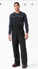 Dickies Xl Regular Black Insulated Bib Overalls new no tags TB839