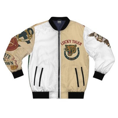 white bomber jacket 