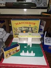Vintage Boxed Matchbox BP Service Station MG1 W/ Gas Pump & Boxes
