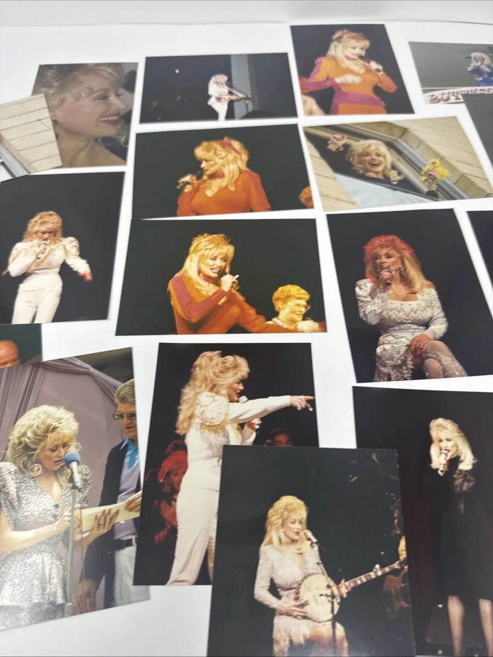 20 Vintage Found Photos DOLLY PARTON Concert Candid Snapshots 1980s 90s 3.5x5 - Image 4 of 4