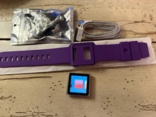 Apple iPod Nano 6th Generation SILVER USED BUNDLE SEE DESCRIPTION