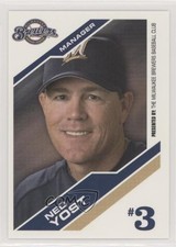 2006 Milwaukee Brewers Team Issue Ned Yost 0q3