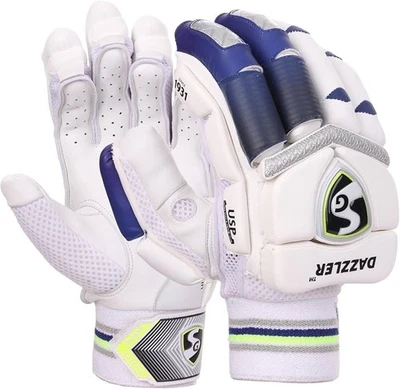 GANTS DE FRAPPE DE CRICKET SG DAZZLER TAILLE RÉELLE Original PVC et coton - Photo 1/3