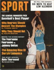 SPORT Lew Alcindor Johnny Unitas Daryle Lamonica Nate Thurmond 3 1968