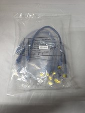 NEW Lot of 10 Blue 1ft Cat6 Patch Cord Cables Molded Boots Gold Plated Contacts