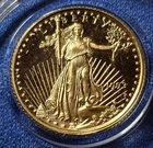 A 1993 US P Mint  American Eagle 1/10 Ounce Proof Gold Bullion Coin