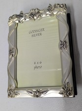 Vintage Godinger Silver Plated Satin Finish Wedding 4"x6" Photo Album Holds 100