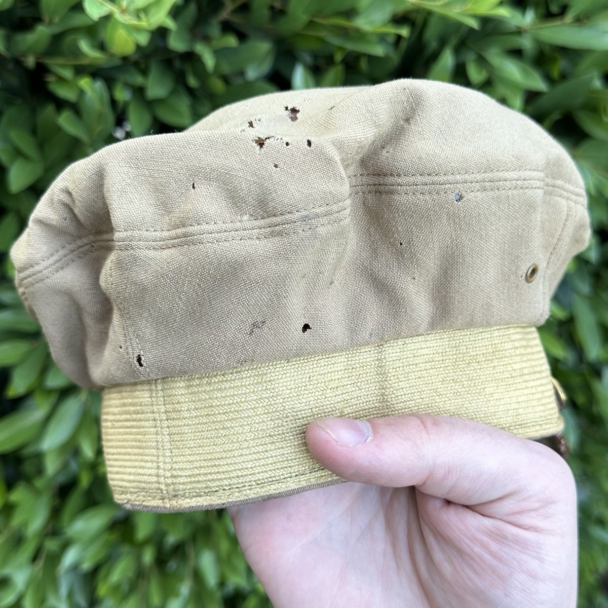 ORIGINAL WWII WW2 US AAF Air Corps Bancroft Flighter Crusher Cap