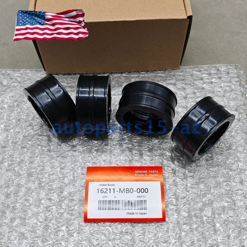 4x Black Intake Manifold for Honda MAGNA VF700C VF750C 16211-MB0-000 USA Foto 3 de 4