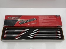 Snap-on 14pc Metric Reversible Ratcheting Combination Wrench Set Soxrrmet01fbr Snap-on 14pc Metric Reversible Ratcheting Combination Wrench Set Soxrrmet01fbr