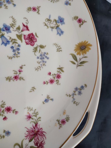 Rosenthal ELSE - schöne runde Kuchenplatte - Blumendekor Florida Ø ca. 28 cm - Bild 3 von 5