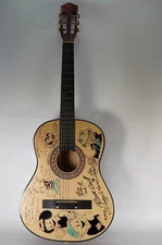 Guy Gilchrist, cartoonist custom autographed acoustic guitar #Z757