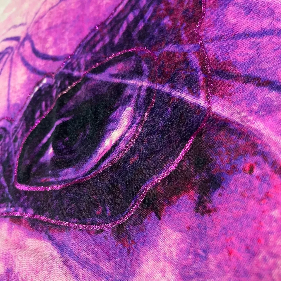 Camisa Mujer Gato Grande Rosa Recortada Batman Brillo Máscara Cómic Héroe Foto 3 de 4