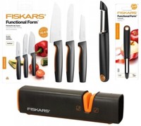 Fiskars Messerset, 3 KÜChenmesser + SparschÄLer + MesserschÄRfer Messern Messer