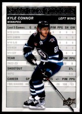 Kyle Connor 2023-24 Upper Deck Series 1 Stat Box Fillers RC #SB-8 Winnipeg Jets