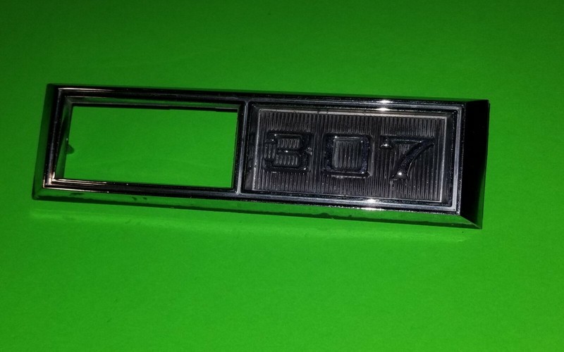 1969 Chevy Nova 307 passenger side Bezel in nice condition