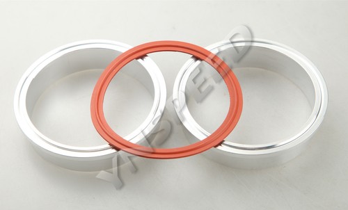 US STOCK 2.5" V-Band Vband Clamp Aluminum Flanges Intercooler Piping Kit - Bild 9 von 10