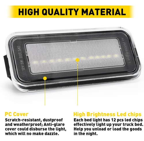 2* LED Bed Lighting Replace Kit For 2020 2021 Toyota 2022 Tacoma Car Accessories - Picture 6 of 12